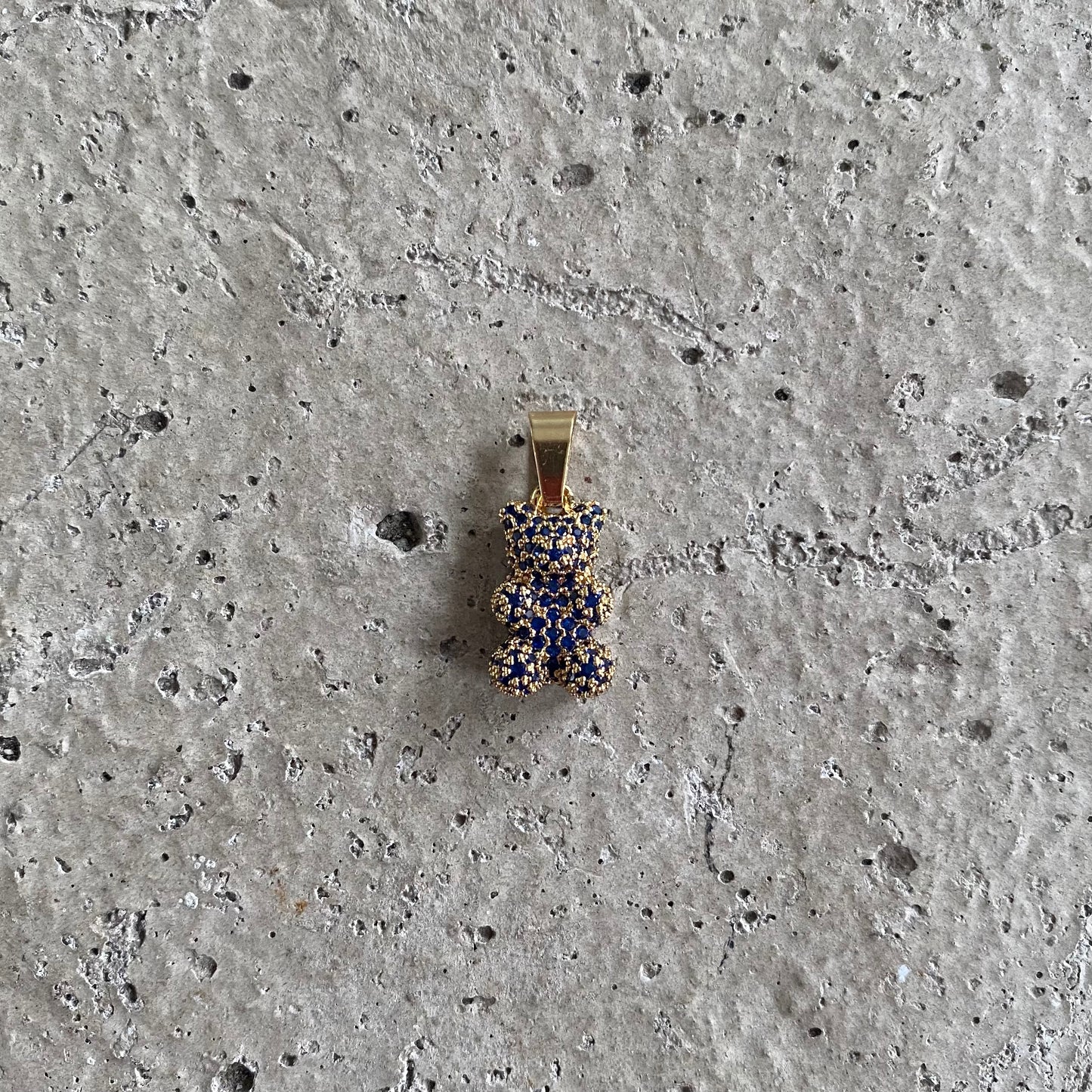 Bärchen 'GOLDIE' in Blau