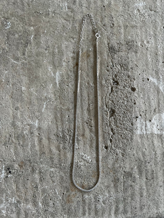 Strasskette in 925 Silber