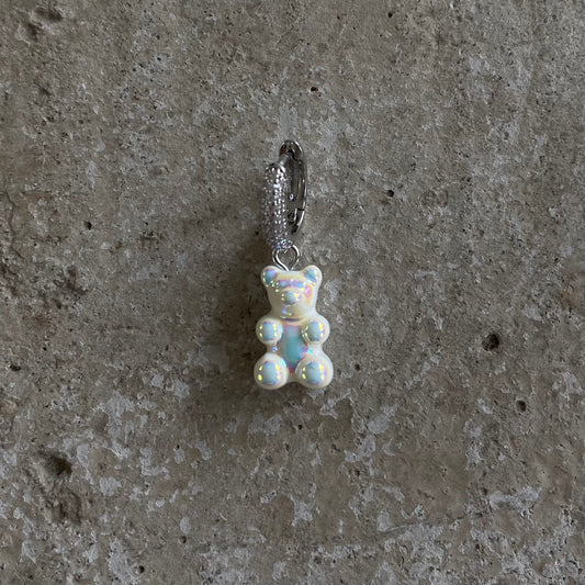 Ohrring 'GLAZED' in Weiß