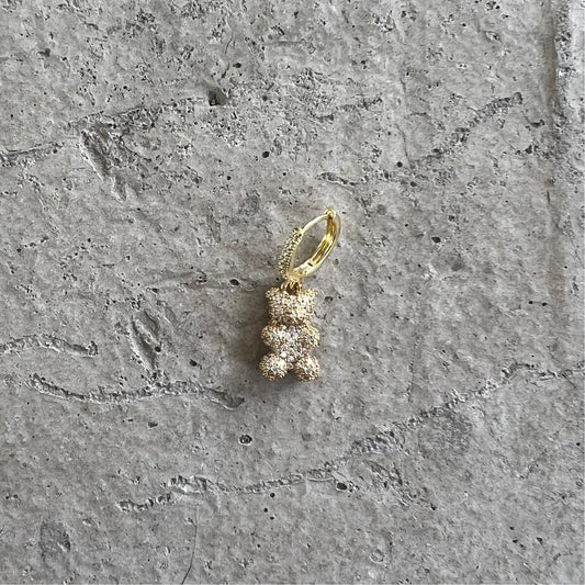 Ohrring 'GOLDIE' in Weiß