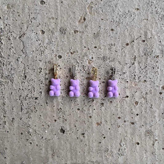 Bärchen 'VELVET' in Flieder