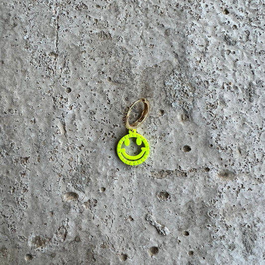 Ohrring 'HAPPY' in Gelb