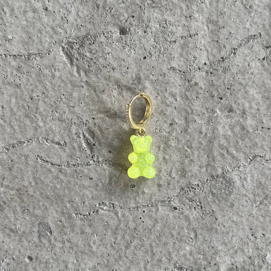 Ohrring 'JELLY GLITTER' in Gelb